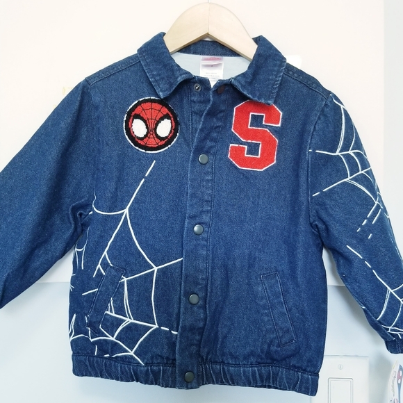 Marvel Spidey Toddler Denim Jacket Size 3T - Picture 1 of 15